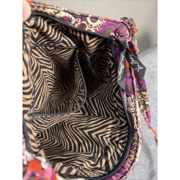 Vera Bradley Rosewood Crossbody Bag Floral Zip Pockets Quilted Lightweight - Picture 7 of 11